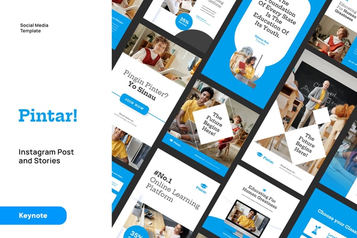 Education Instagram Post and Stories Keynote 