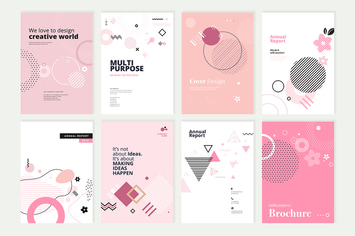 Beauty brochure, annual report, cover designs