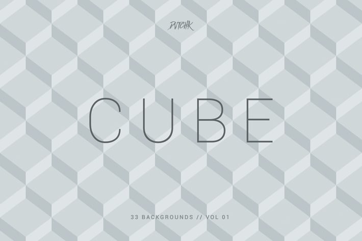 Cube| Seamless Geometric Backgrounds | Vol. 01