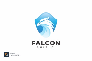 Falcon Shield - Logo Template