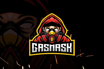 Human Gas Mask Esports - Mascot & Esport Logo