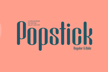 Popstick font