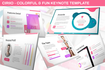 Ciriio - Colorful & Fun Keynote Template
