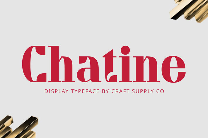 Chatine – Display Typeface