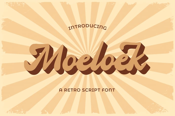 Moeloek – Retro Bold Display Script