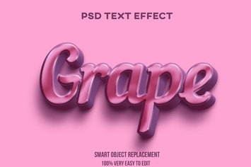 Grape text effect
