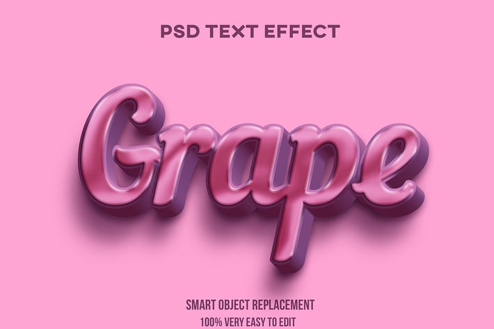 Grape text effect