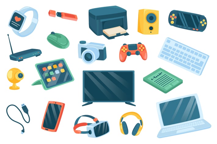 Devices Isolated Elements Set