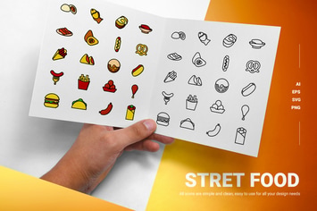 Street Food - Icons