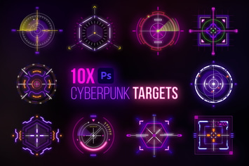 Cyberpunk Target Elements