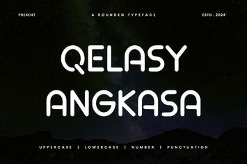 QELASY ANGKASA - Rounded Sans Typeface