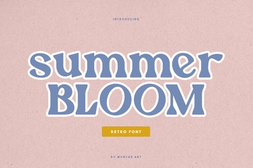 Summer Bloom | Retro font