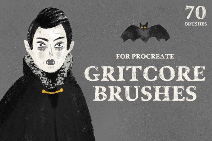 Gritcore Brushes for Procreate