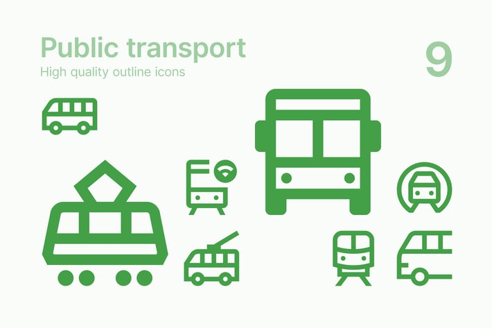 Public Transport Icons