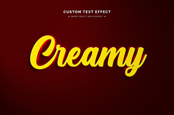 Futuristic 3D Text Effect Mockup