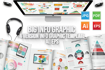 Big Info Graphic Elements Design 4 Version