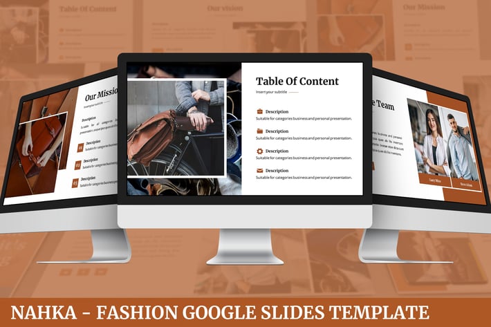 Nahka - Fashion Google Slides Template