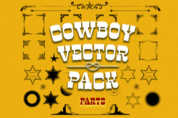  Cowboy vector pack part2