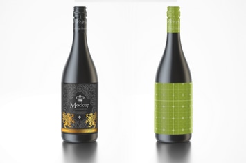 Wine Bottle Mockup