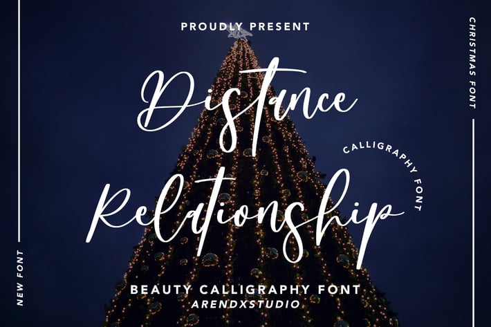 Distance Relationship - Beauty Calligraphy Font