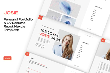 Josie - Personal Portfolio Resume React Template