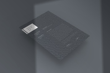 A4 Paper Mockup PSD Template with Shadow Overlay