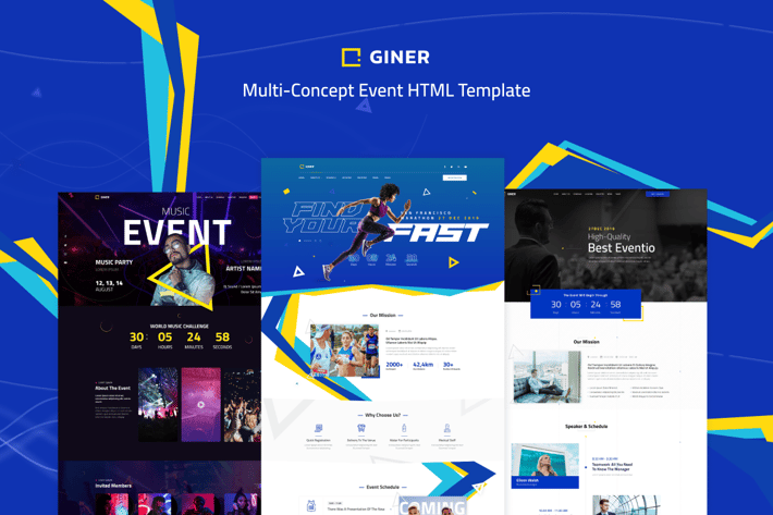 Giner | Multi-Concept Event HTML Template