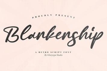 Blankenship Retro Script Font