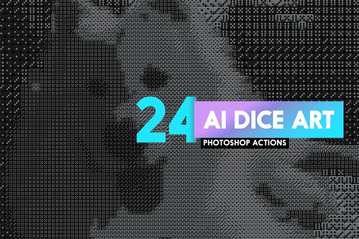 24 AI Dice Photoshop Actions