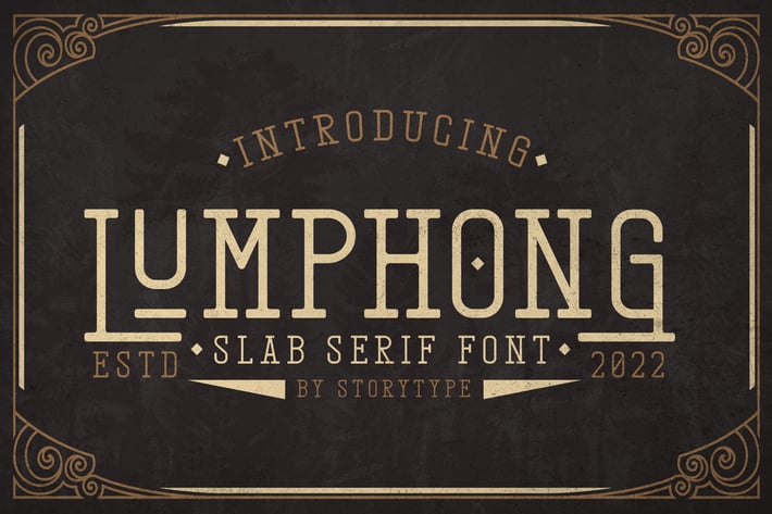 Lumphong Slab Serif Font
