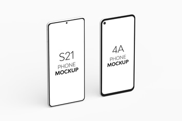 4A Phone & S21 Phone Mockup