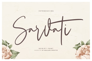 Sarvati Script Font