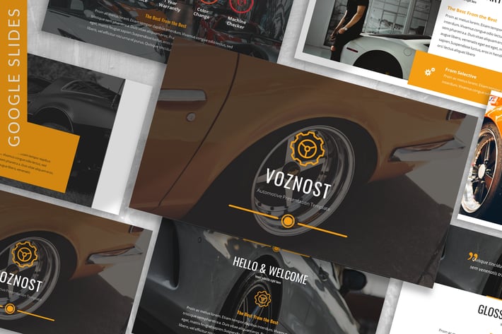 Voznost - Automotive Google Slide Template