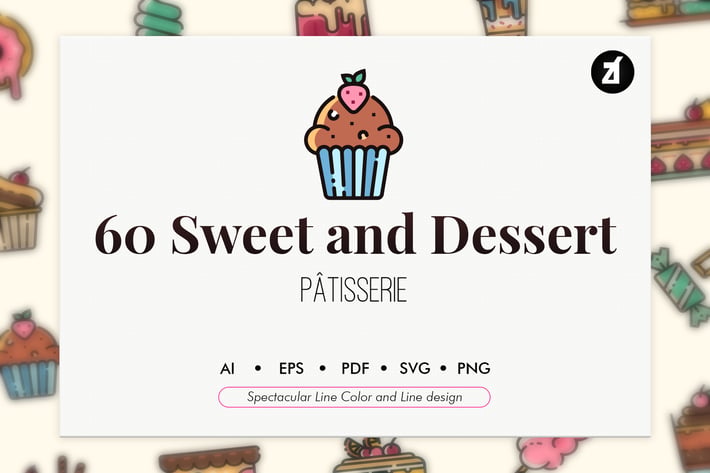60 Sweet and dessert elements