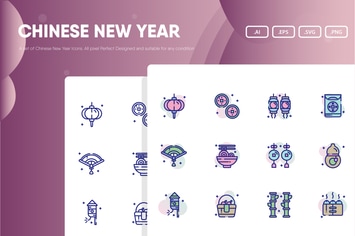 Chinese New Year Icon Pack
