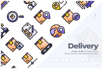 30 Delivery Icons