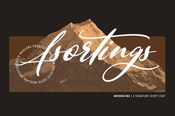 Asortings Signature Script Font