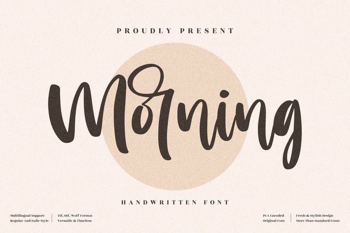 Morning Handwritten Script