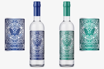 Vintage Vodka Label Layout