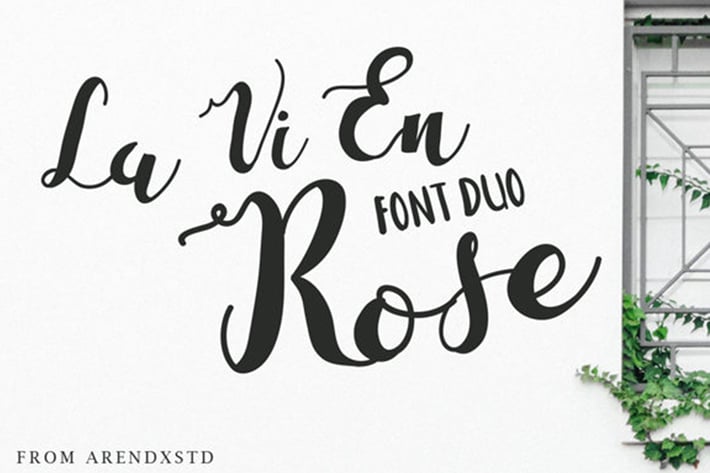 La Vi En Rose - Cute Font Duo