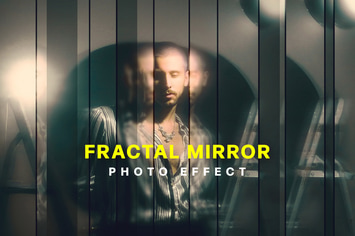 Strip Fractal Mirror Photo Effect