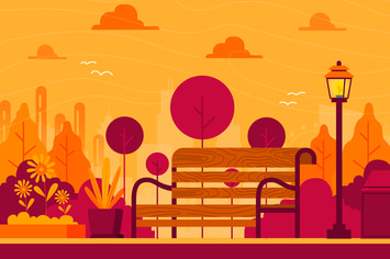 Garden - Background Illustration