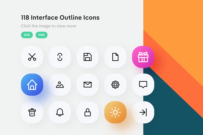 Interface Outline Icons