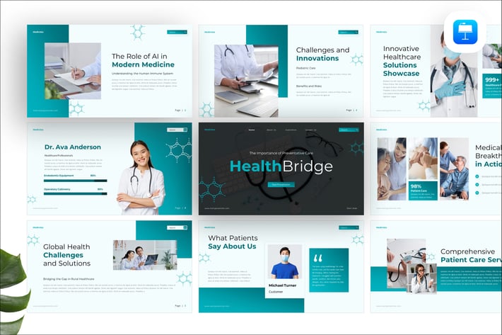 HealthBridge Medical Keynote Presentation Template