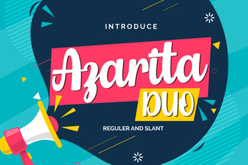 Azarita Duo | Regular & Slant Font