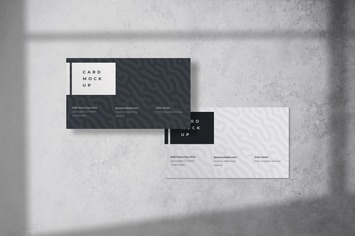 Realistic Business Card Mockup PSD Template