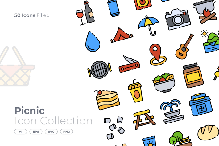 Picnic Filled Icon