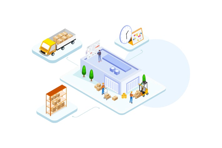 Goods Management by Finance Isometric - FV	