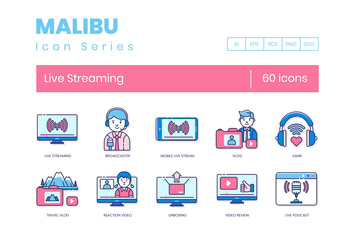 Live Streaming Icons