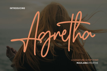 Agretha Signature Sript Font